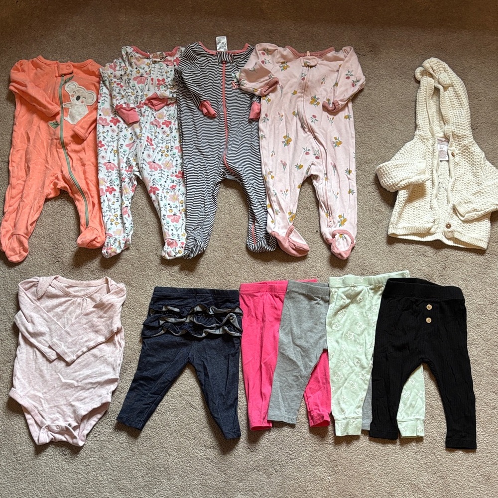Assorted Baby Clothing Bundle Size 3-6 Months